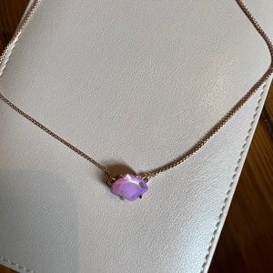 Kendra Scott Ethan Pendant Rose Gold Necklace